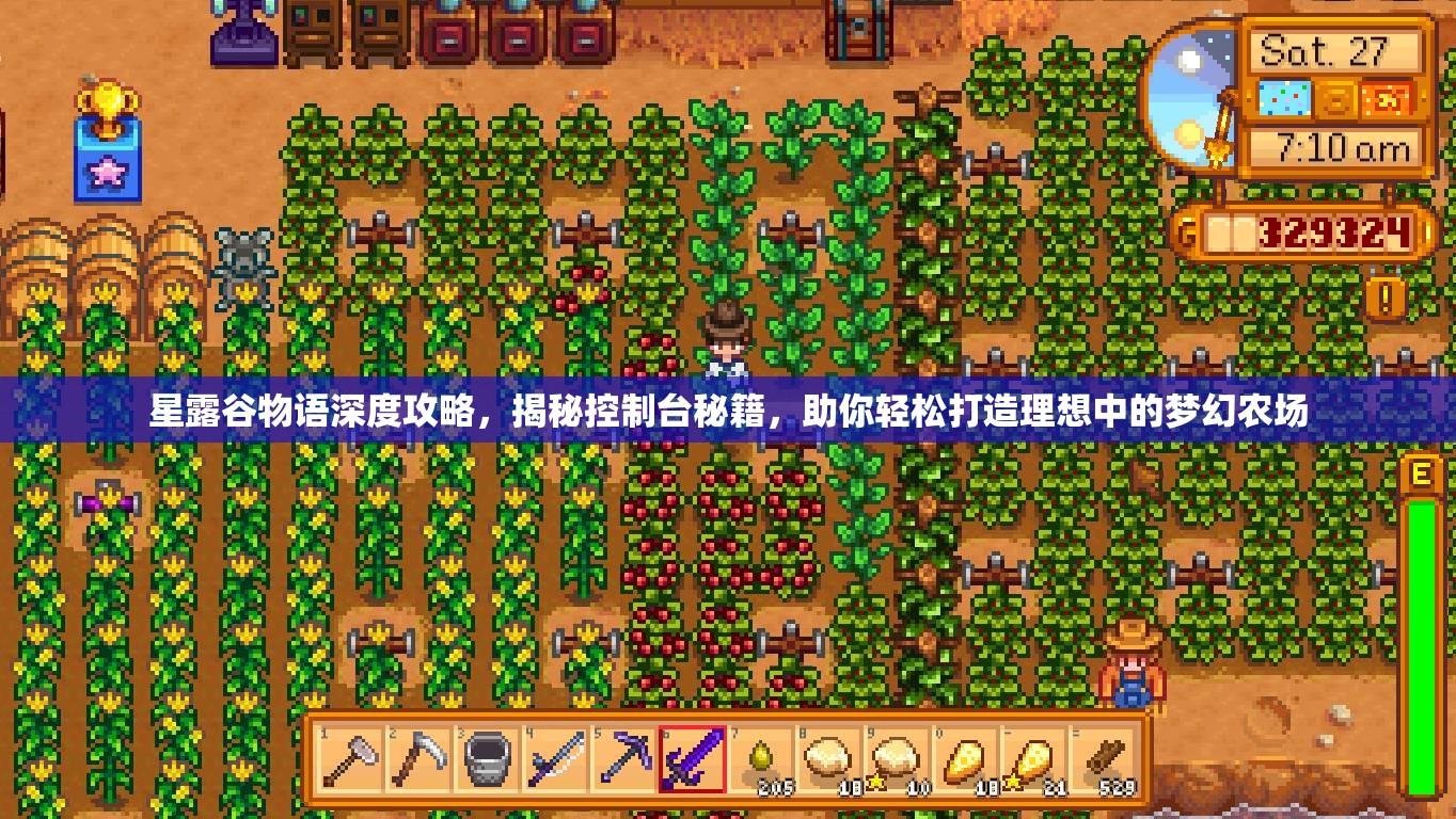 星露谷物語深度攻略，揭秘控制臺秘籍，助你輕松打造理想中的夢幻農場
