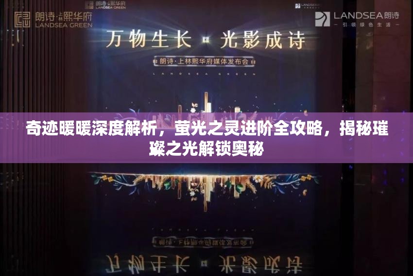 奇跡暖暖深度解析，螢光之靈進(jìn)階全攻略，揭秘璀璨之光解鎖奧秘