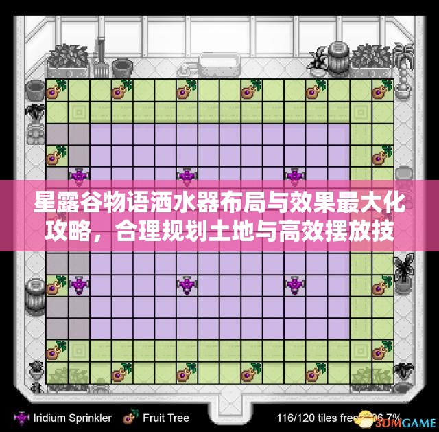 星露谷物語灑水器布局與效果最大化攻略，合理規(guī)劃土地與高效擺放技巧