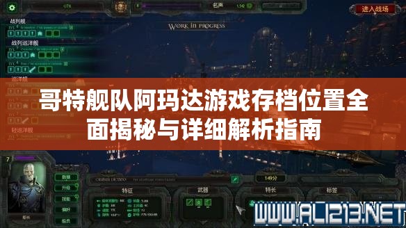 哥特艦隊阿瑪達(dá)游戲存檔位置全面揭秘與詳細(xì)解析指南