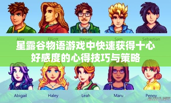 星露谷物語游戲中快速獲得十心好感度的心得技巧與策略