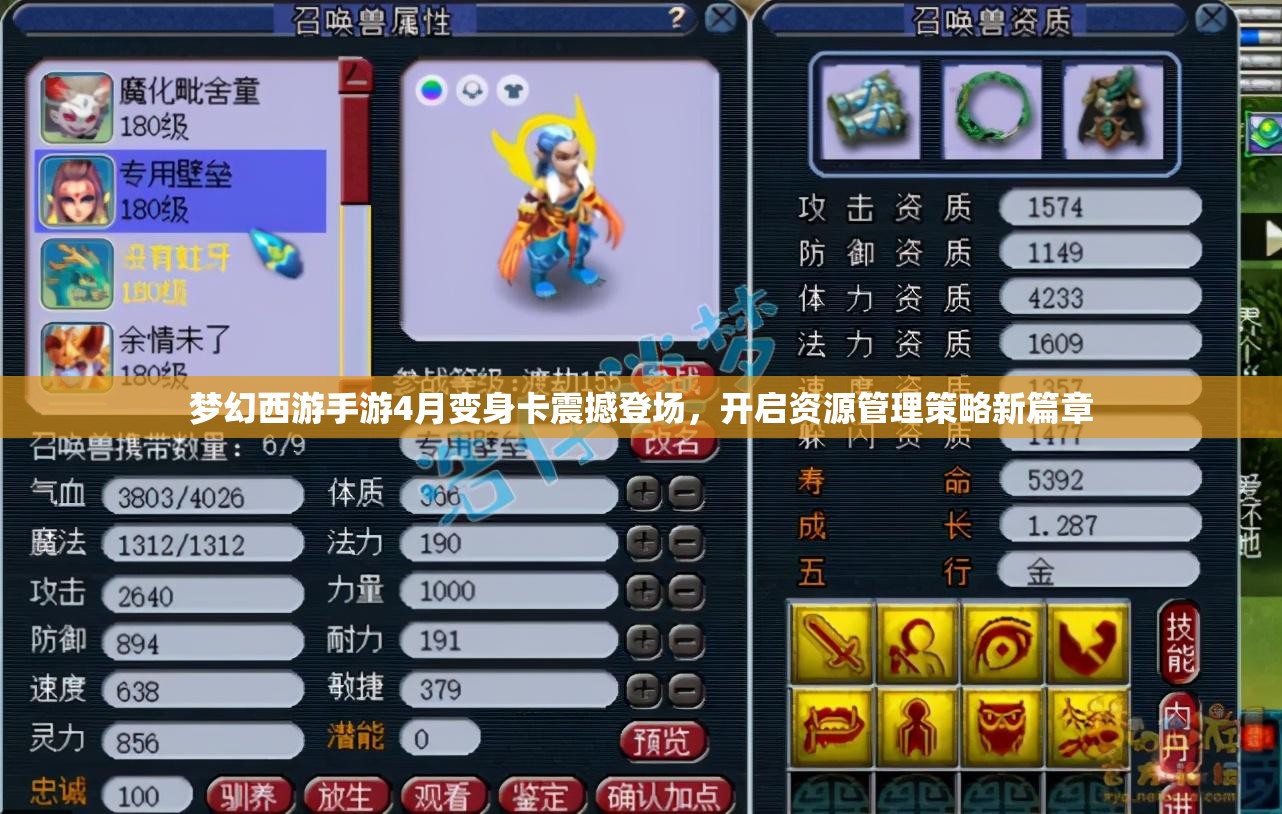 夢(mèng)幻西游手游4月變身卡震撼登場(chǎng)，開(kāi)啟資源管理策略新篇章