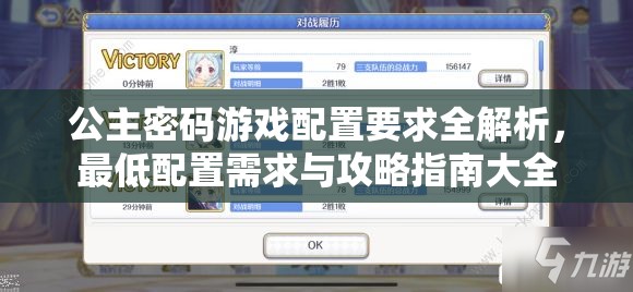 公主密碼游戲配置要求全解析，最低配置需求與攻略指南大全