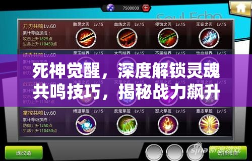 死神覺醒，深度解鎖靈魂共鳴技巧，揭秘戰(zhàn)力飆升的終極秘籍