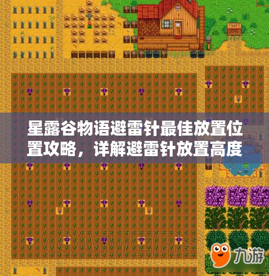 星露谷物語避雷針最佳放置位置攻略，詳解避雷針放置高度、覆蓋與安全原則