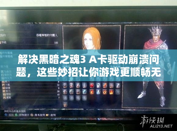 解決黑暗之魂3 A卡驅(qū)動(dòng)崩潰問題，這些妙招讓你游戲更順暢無阻！