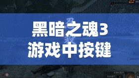黑暗之魂3游戲中按鍵突然失靈？別擔心，這里有快速解決的高效妙招！