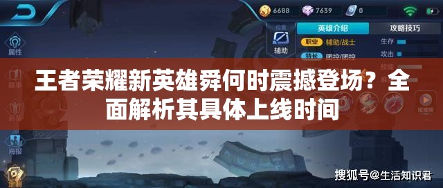 王者榮耀新英雄舜何時震撼登場？全面解析其具體上線時間