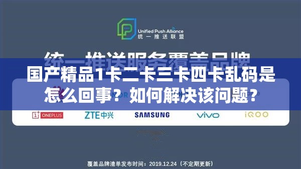 國產(chǎn)精品1卡二卡三卡四卡亂碼是怎么回事？如何解決該問題？