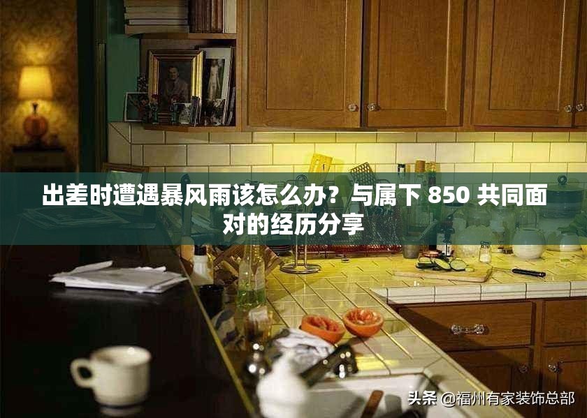 出差時(shí)遭遇暴風(fēng)雨該怎么辦？與屬下 850 共同面對(duì)的經(jīng)歷分享