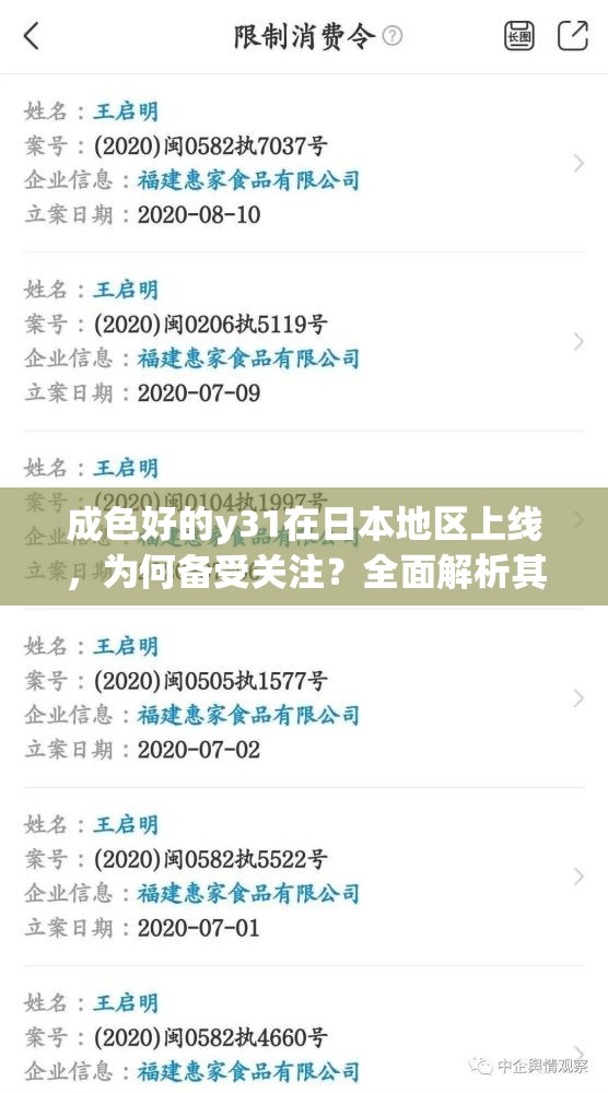 成色好的y31在日本地區(qū)上線，為何備受關(guān)注？全面解析其獨(dú)特優(yōu)勢(shì)與市場(chǎng)表現(xiàn)
