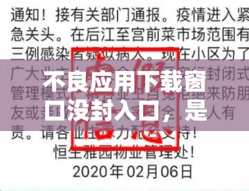 不良應(yīng)用下載窗口沒封入口，是否會對用戶造成安全隱患？