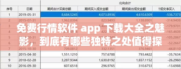 免費行情軟件 app 下載大全之魅影，到底有哪些獨特之處值得探索？