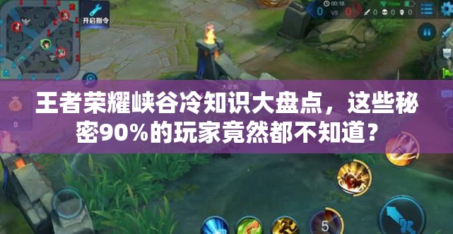 王者榮耀峽谷冷知識大盤點，這些秘密90%的玩家竟然都不知道？