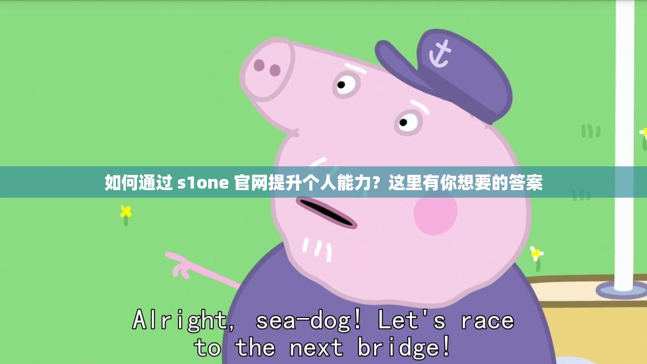 如何通過(guò) s1one 官網(wǎng)提升個(gè)人能力？這里有你想要的答案