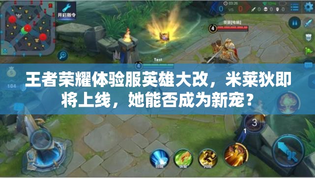 王者榮耀體驗(yàn)服英雄大改，米萊狄即將上線，她能否成為新寵？