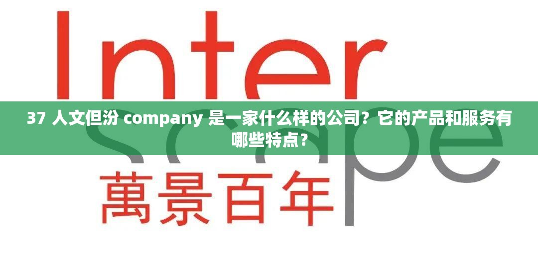 37 人文但汾 company 是一家什么樣的公司？它的產品和服務有哪些特點？