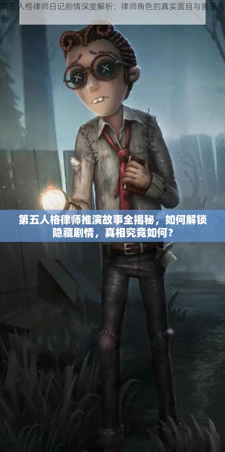 第五人格律師推演故事全揭秘，如何解鎖隱藏劇情，真相究竟如何？