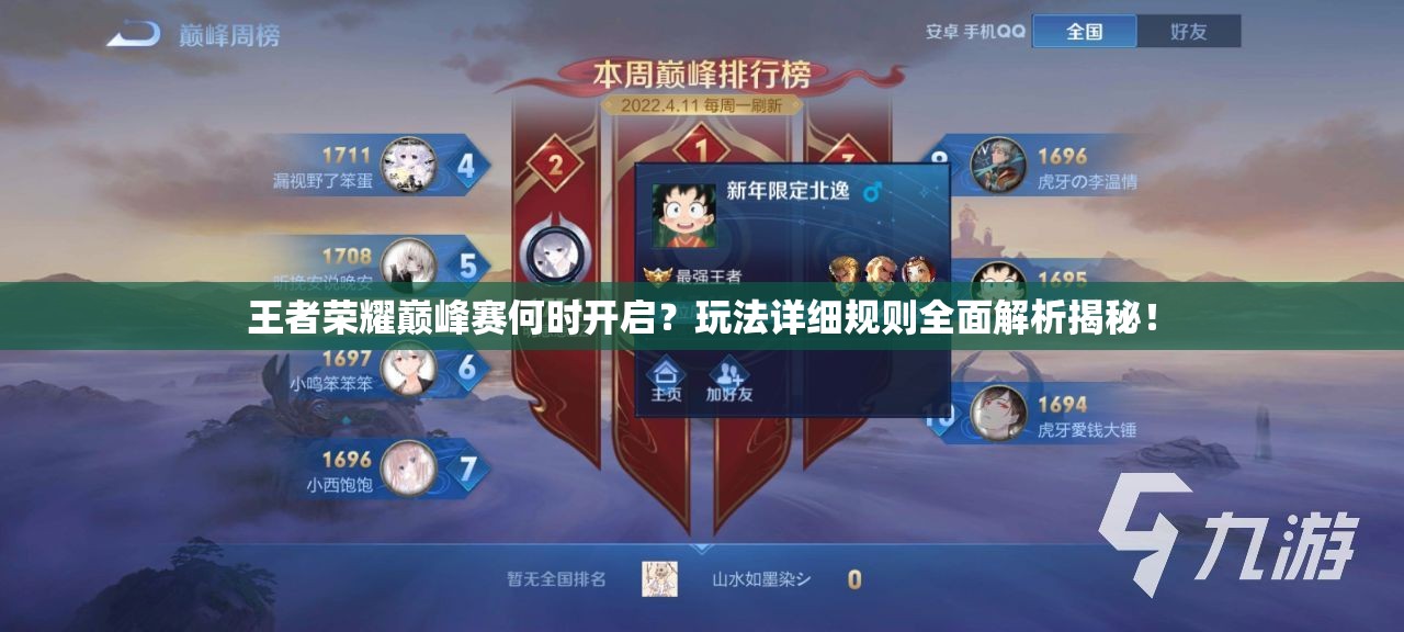 王者榮耀巔峰賽何時(shí)開啟？玩法詳細(xì)規(guī)則全面解析揭秘！