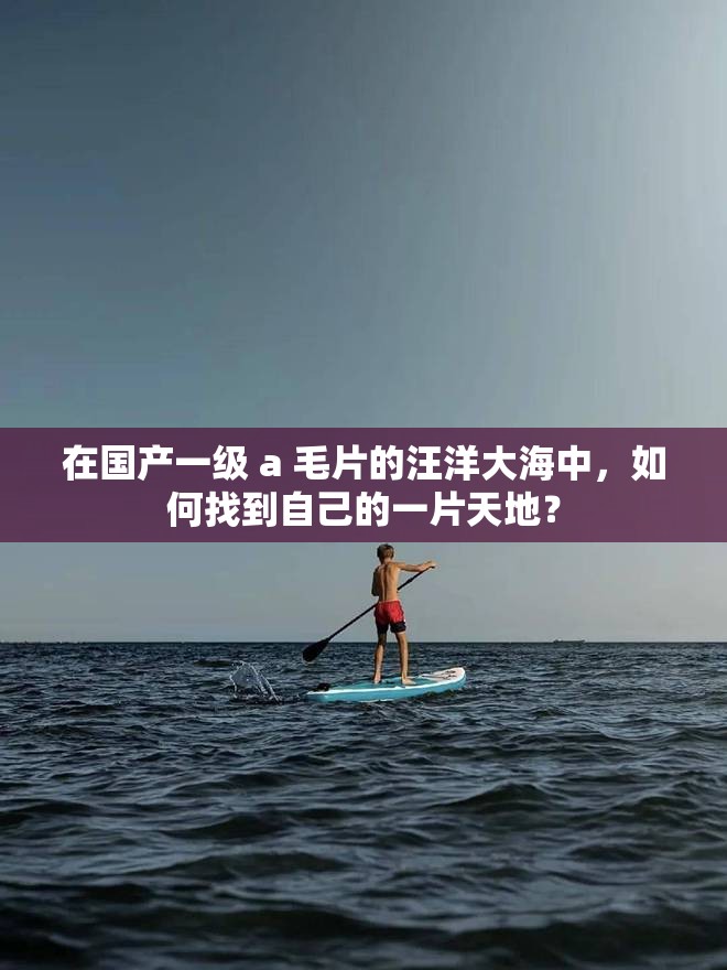 在國產(chǎn)一級 a 毛片的汪洋大海中，如何找到自己的一片天地？