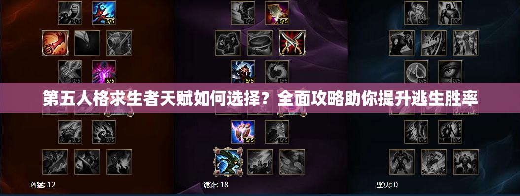 第五人格求生者天賦如何選擇？全面攻略助你提升逃生勝率