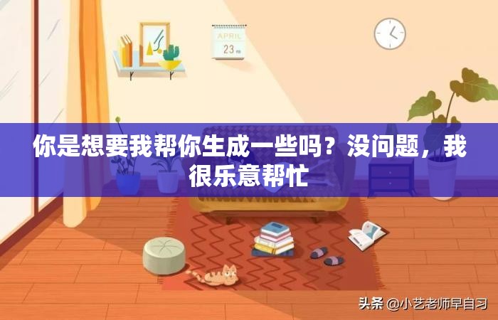 你是想要我?guī)湍闵梢恍﹩?？沒問題，我很樂意幫忙