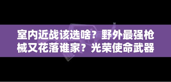 室內(nèi)近戰(zhàn)該選啥？野外最強(qiáng)槍械又花落誰(shuí)家？光榮使命武器推薦揭秘！