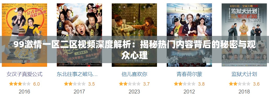 99激情一區(qū)二區(qū)視頻深度解析：揭秘熱門內容背后的秘密與觀眾心理