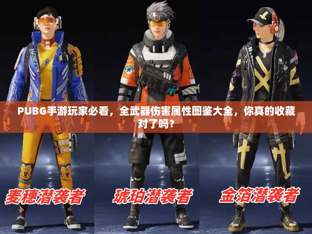 PUBG手游玩家必看，全武器傷害屬性圖鑒大全，你真的收藏對了嗎？