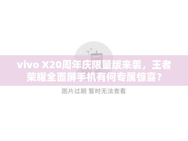 vivo X20周年慶限量版來襲，王者榮耀全面屏手機有何專屬驚喜？