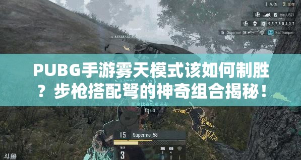 PUBG手游霧天模式該如何制勝？步槍搭配弩的神奇組合揭秘！
