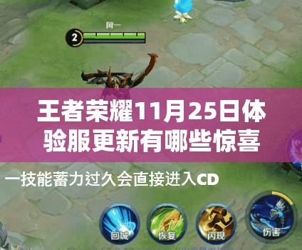 王者榮耀11月25日體驗服更新有哪些驚喜？英雄重塑與機制優(yōu)化懸念揭曉？