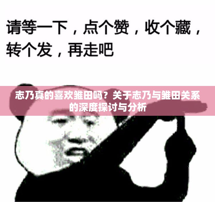 志乃真的喜歡雛田嗎？關(guān)于志乃與雛田關(guān)系的深度探討與分析