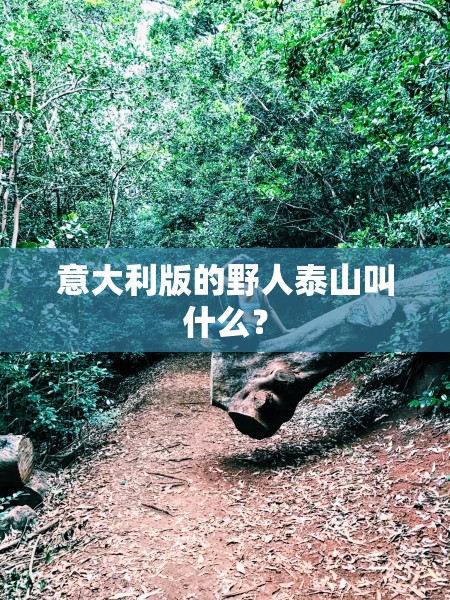 意大利版的野人泰山叫什么？
