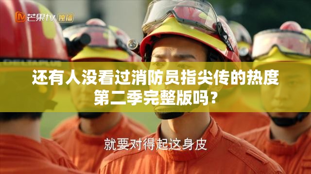 還有人沒看過消防員指尖傳的熱度第二季完整版嗎？