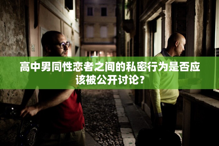 高中男同性戀者之間的私密行為是否應該被公開討論？