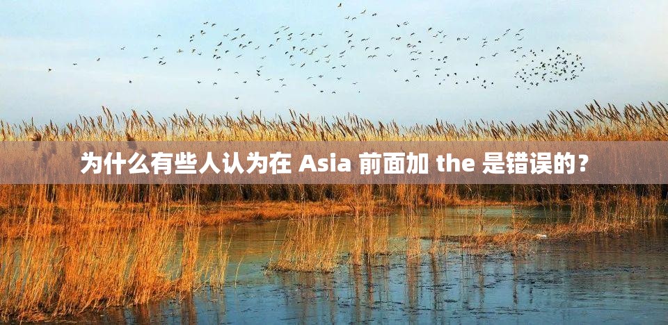 為什么有些人認(rèn)為在 Asia 前面加 the 是錯誤的？