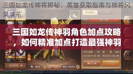 三國如龍傳神羽角色加點(diǎn)攻略，如何精準(zhǔn)加點(diǎn)打造最強(qiáng)神羽？