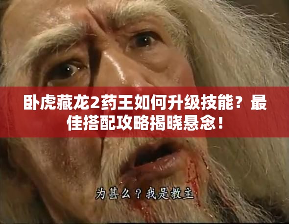 臥虎藏龍2藥王如何升級(jí)技能？最佳搭配攻略揭曉懸念！