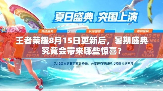 王者榮耀8月15日更新后，暑期盛典究竟會(huì)帶來哪些驚喜？