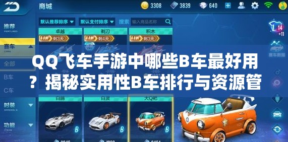 QQ飛車手游中哪些B車最好用？揭秘實(shí)用性B車排行與資源管理秘訣