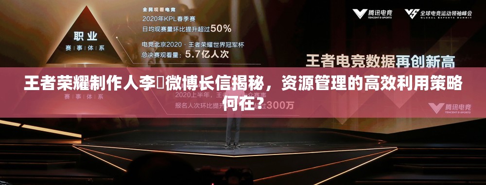 王者榮耀制作人李旻微博長信揭秘，資源管理的高效利用策略何在？