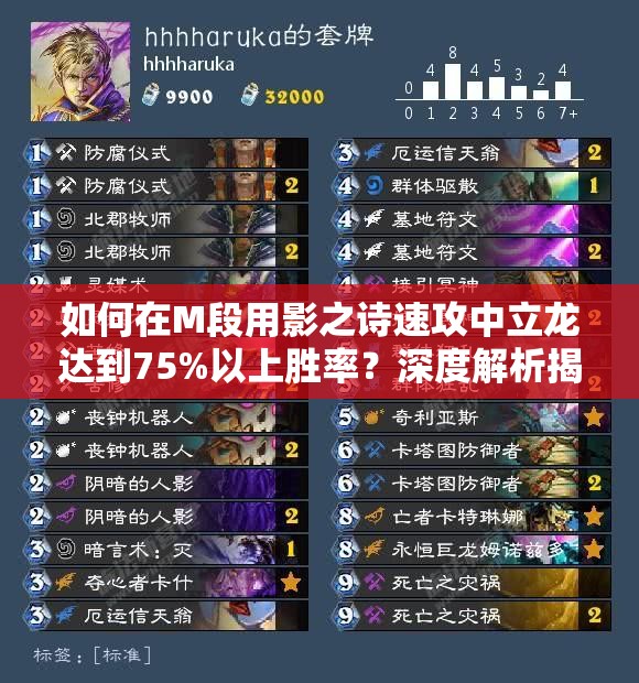 如何在M段用影之詩(shī)速攻中立龍達(dá)到75%以上勝率？深度解析揭秘！